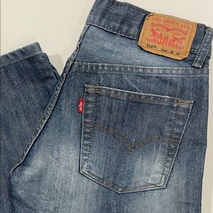 Levi's 514 Jeans Classic Blue Slim Straight Jeans 28x28